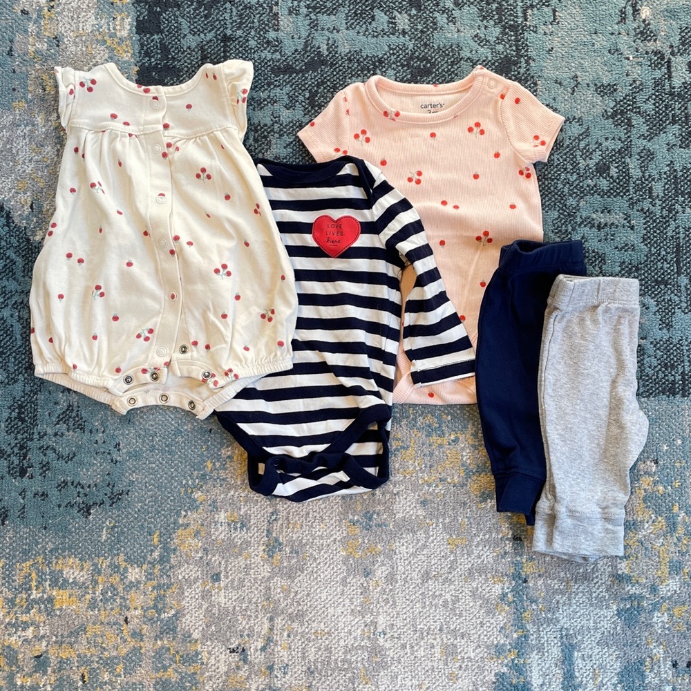 Baby Gap/Carters 3M Girls Bundle